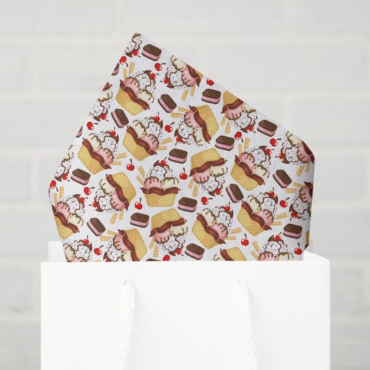 Ijscoup Sundae Vloeipapier Tissuepapier (Cadeauzakje)