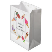 IJscoupe Popsicles Feestje Medium Cadeauzakje (Voorkant Gekanteld)