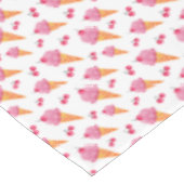 IJscream en kersen Tafelkleed (Gekanteld)