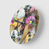 IJscream met blauwe bessen en bloemen Ronde Klok (Hoek)