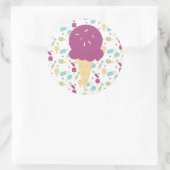 IJscrēm Pop Sprinkels Beloning Ronde Sticker (Tas)
