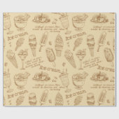 ijscrème cadeaupapier (Vlak)