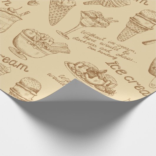  ijscrème cadeaupapier (Hoek)