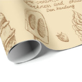 ijscrème cadeaupapier (Rol Hoek)