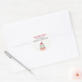 IJscrème Dank je favoriet Klassieke Ronde Sticker (Envelop)