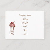 IJscrème Frisdrank Zakelijke Kaart Visitekaartje (Achterkant)