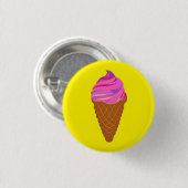 ijscrème zoetcrème   ronde button 3,2 cm (Voorkant /achterkant)
