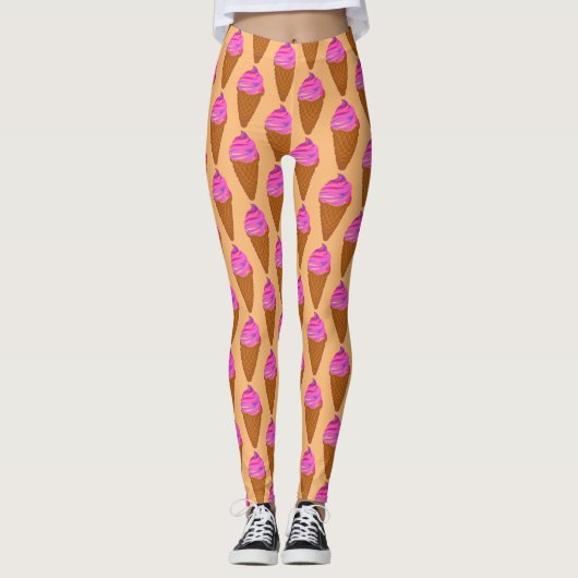 ijscrème zoete room leggings (Voorkant)