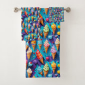 IJscrèmes Kleurrijke kunst Bad Handdoek (Insitu)