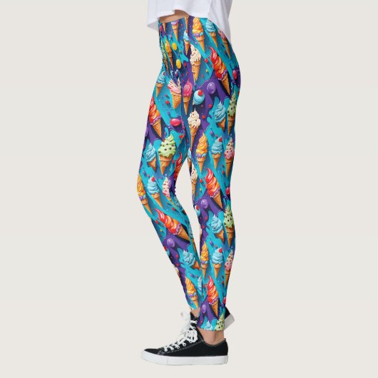 IJscrèmes Kleurrijke kunst Leggings (Links)