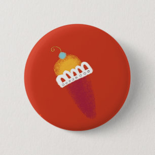 IJscrimpje zoet lekker heerlijk schattig lief knop Ronde Button 5,7 Cm