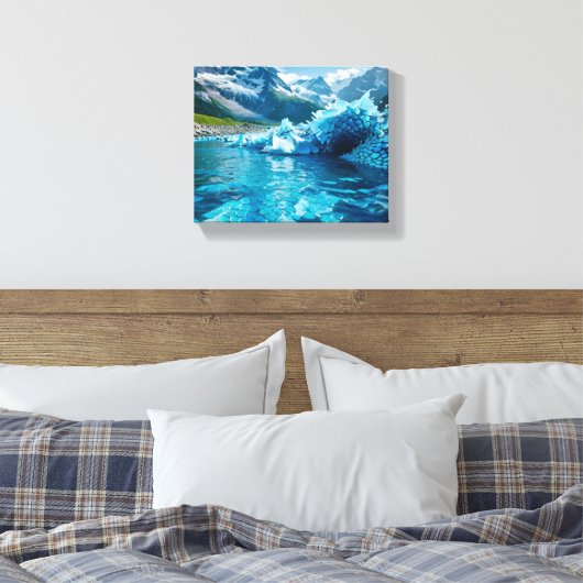 "IJscrisis smelten" Canvas Afdruk (Insitu (Slaapkamer))