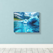 "IJscrisis smelten" Canvas Afdruk (Insitu (Houten vloer))