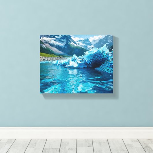 "IJscrisis smelten" Canvas Afdruk (Insitu (Houten vloer))