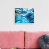 "IJscrisis smelten" Canvas Afdruk (Insitu (Woonkamer))