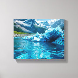 "IJscrisis smelten" Canvas Afdruk