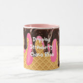 IJscrunch,Druppelende Aardbei Choco Bliss Mok (Midden)
