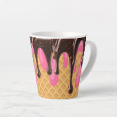 IJscrunchie,Druipende Aardbei Choco Bliss Latte Mok (Rechterhoek)