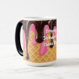IJscrunchie,Druipende Aardbei Choco Bliss Magische Mok