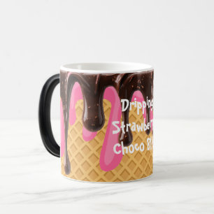 IJscrunchie,Druipende Aardbei Choco Bliss Magische Mok