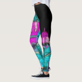 Ijsculptuur foto in Magenta en Teal Leggings (Links)