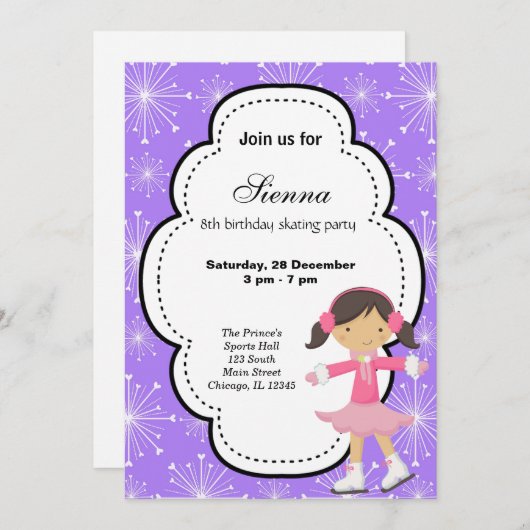 ijsdag (Paars) Kaart (Voorkant / Achterkant)