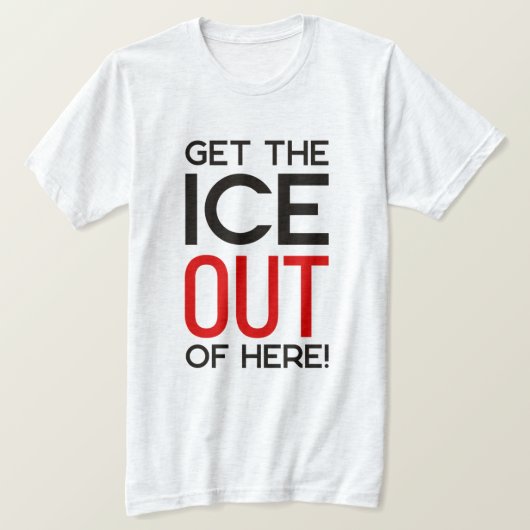 IJsdag tegen anti-Trump-protest T-shirt (Design voorkant)