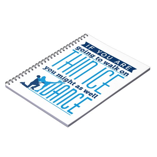 IJsdansen als je op Thin Ice gaat lopen Notitieboek (Linkerzijde)