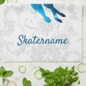 IJsdanshanddoek - Blauw sterpaar Theedoek (Gevouwen)