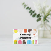 IJsdesserts Visitekaartje (Staand voorkant)