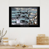 IJsdolfijnen Poster (Keuken)