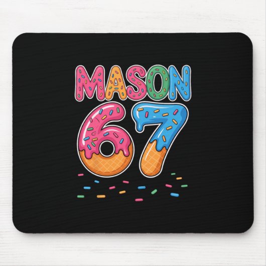 IJsdrip Mason Six Seven 6 7 Gen Alpha-slang Muismat (Voorkant)
