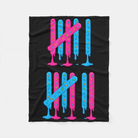 IJsdrip Tally Marks 67 Meme Tellen 6 7 Br Fleece Deken (Voorkant)