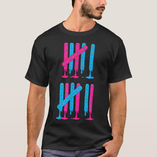 IJsdrip Tally Marks 67 Meme Tellen 6 7 Br T-shirt (Voorkant)