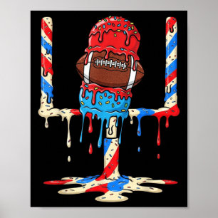 IJsdrip Voetbal Doelpalen Voetbal Drip Pa Poster