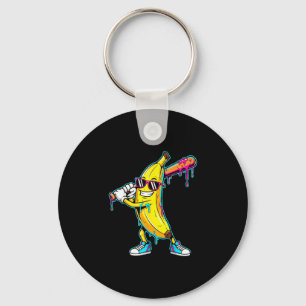 Ijsdruppel grafische grappige kleur spat ontwerp sleutelhanger