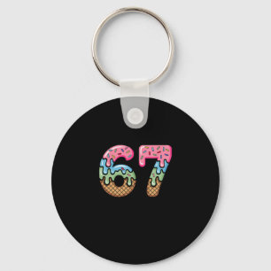 Ijsdruppel Meme Grappig Zes Zeven 67 Cadeau  Sleutelhanger