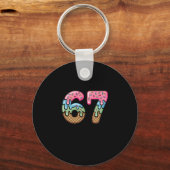 Ijsdruppel Meme Grappig Zes Zeven 67 Cadeau Sleutelhanger (Voorkant)