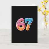 Ijsdruppel Six Seven 6 7 Meme 67  Kaart (Gele Bloem)
