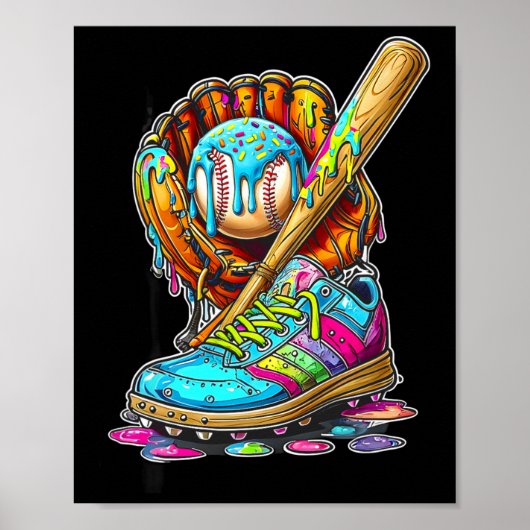 Ijsdruppel Verkoop Spul Zachte Drip Handschoen T S Poster (Voorkant)