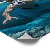 IJsduiker wacht op lente Poster (Hoek)