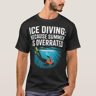 Ijsduikliefhebber Bevroren meer Duik Scuba T-shirt