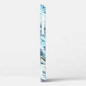 Ijselijk Bedroefd Winter Gestreept Gepersonaliseer Case-Mate iPhone Case (Achterkant / Links)