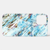 Ijselijk Bedroefd Winter Gestreept Gepersonaliseer Case-Mate iPhone Case (Achterkant (horizontaal))