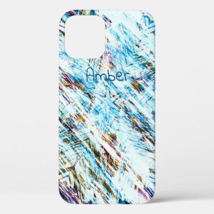 Ijselijk Bedroefd Winter Gestreept Gepersonaliseer Case-Mate iPhone Case