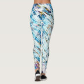 Ijselijk Noodlijdende Winter Gestreept Leggings (Achterkant)