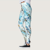 Ijselijk Noodlijdende Winter Gestreept Leggings (Links)