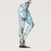 Ijselijk Noodlijdende Winter Gestreept Leggings (Rechts)
