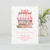 IJsfeest 1e verjaardag Kaart (Staand voorkant)