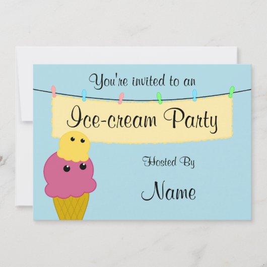 Ijsfeest Uitnodiging (Voorkant)
